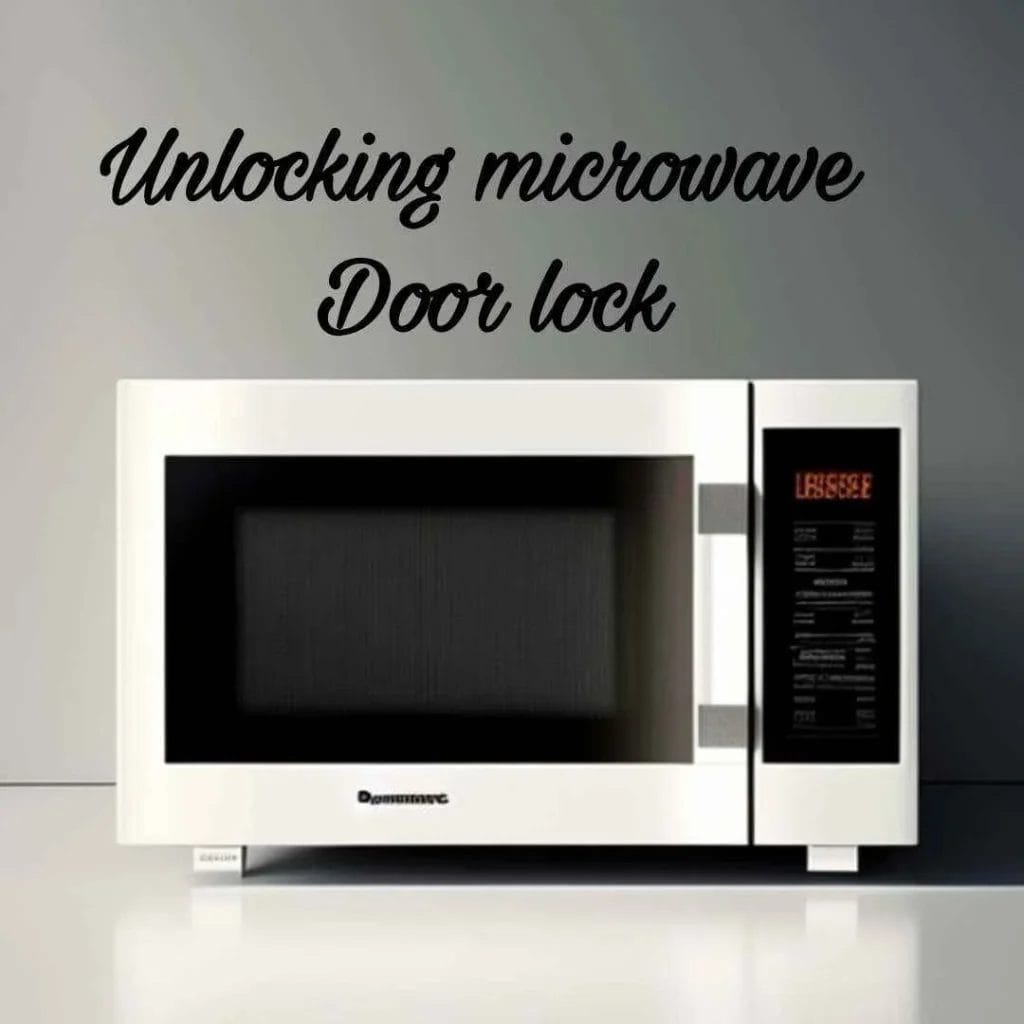 how to unlock panasonic  microwave door lock